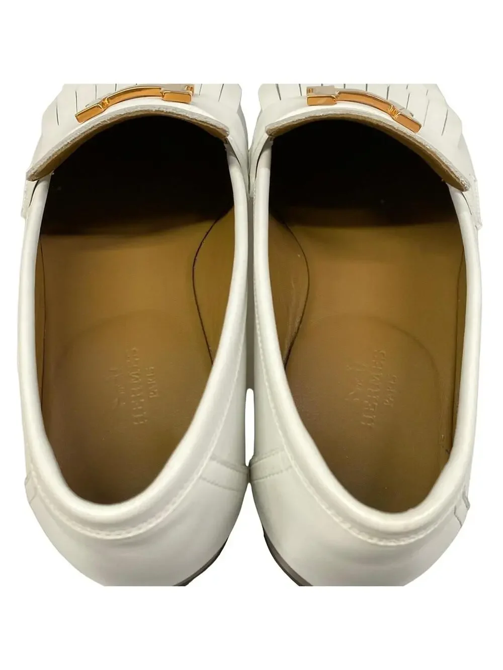 Hermes Mocassins Royal White Leather #296432H10B